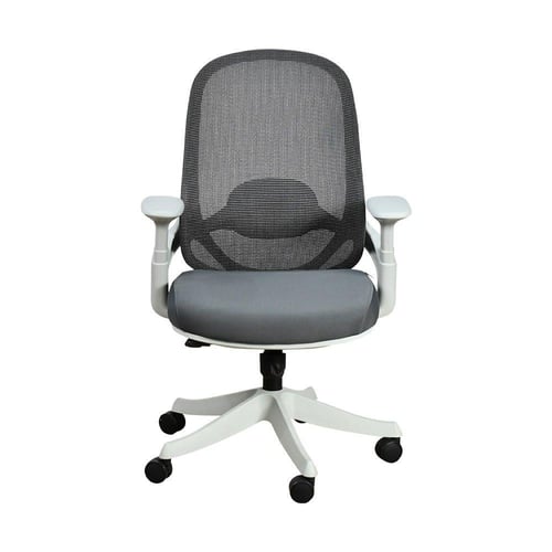 كرسي مكتب مودرن دوار قابل للتعديل رمادي