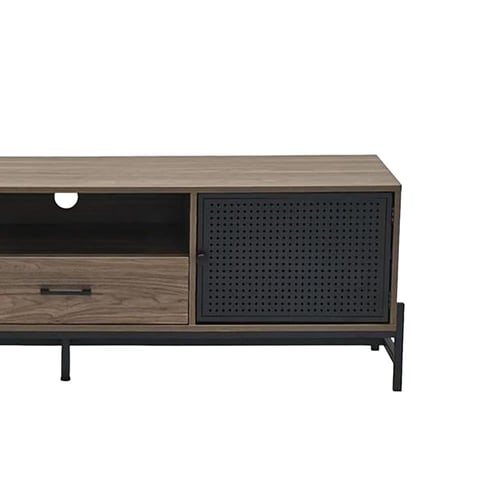 وحدة تلفاز مودرن خشبية بني 160 سم