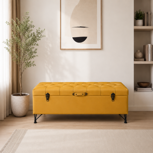 صندوق تخزين سجاد تصميم عملي 120 × 45 سم