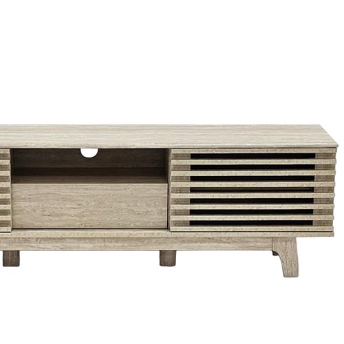 وحدة تلفاز خشبية بيج 160 سم