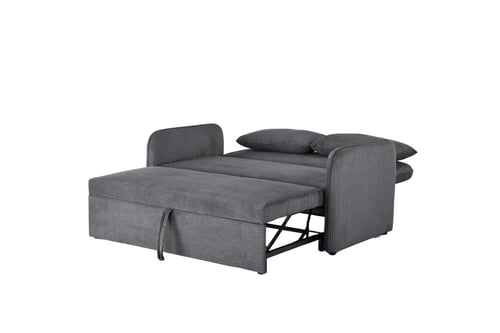 كنبة استرخاء مزدوجة قابلة للتحول إلى سرير – رمادي...