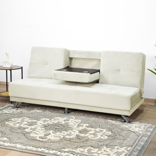 كنبة قابلة للتعديل الي سرير بطاولة مدمجة