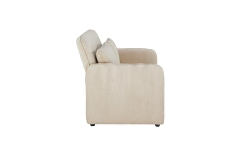 كنبة استرخاء مزدوجة قابلة للتحول إلى سرير – بيج