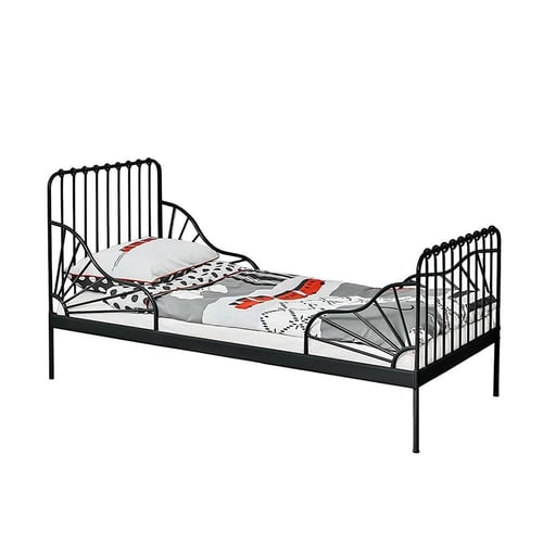 سرير معدن اسود بتصميم عصري 170X80 سم من نافيرا هوم