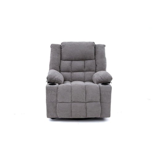 كرسي السعادة استرخاء فخم هزاز دوار قماشي مودرن رما...