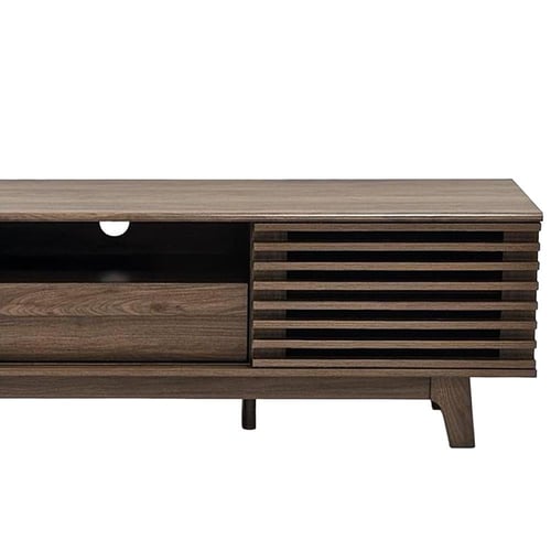 وحدة تلفاز خشبية بني 160 سم