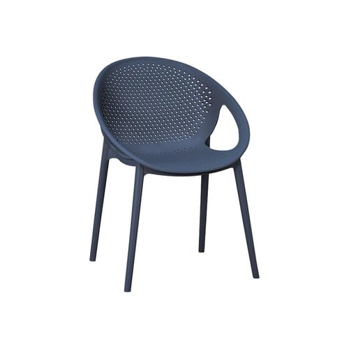 كرسي بلاستيك بظهر مثقّب