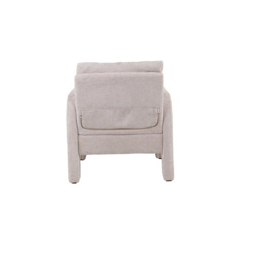 كرسي مفرد قماش بيج