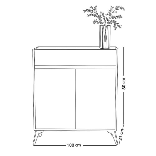 دولاب متعدد الاستخدام سطح سيراميك 100 سم