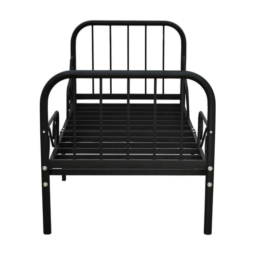 سرير معدني اسود 80×170 سم