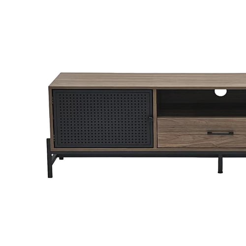 وحدة تلفاز خشبية مودرن بني 180 سم