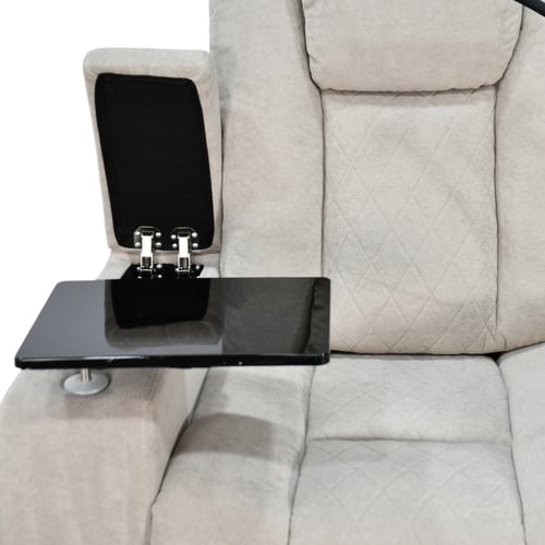 كرسي الملوك استرخاء هزاز دوار مع رف طاولة كاكي