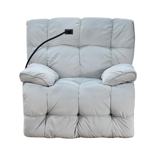 كرسي الغيمة استرخاء فخم هزاز دوار بحامل جوال رمادي...