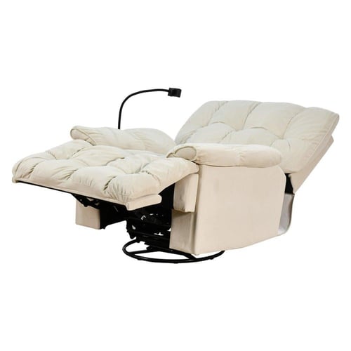 كرسي الغيمة استرخاء فخم هزاز دوار بحامل جوال بيج