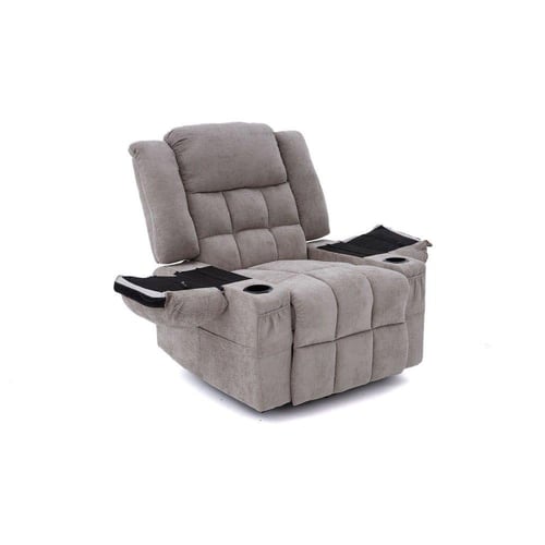 كرسي السعادة استرخاء فخم هزاز دوار قماشي مودرن رما...