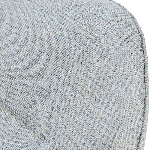 كرسي استرخاء فخم هزاز دوار قماشي مودرن رمادي غامق