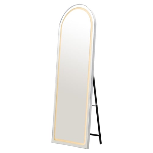 مرآة استاند مضيئة بإطار ذهبي 170×60 سم