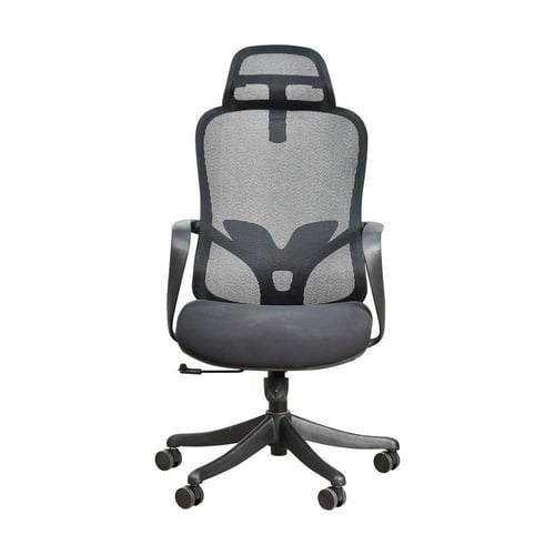 كرسي مكتب مودرن دوار قابل للتعديل أسود