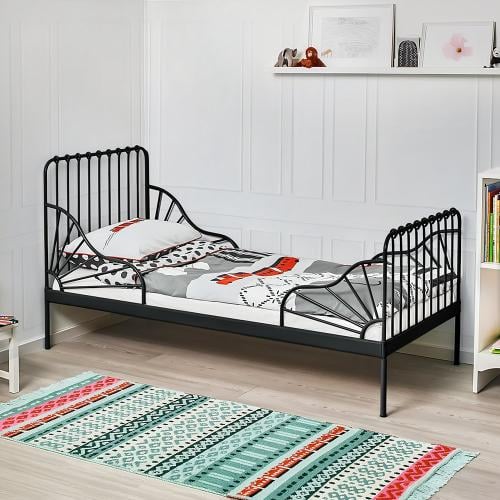 سرير معدن اسود بتصميم عصري 170X80 سم من نافيرا هوم