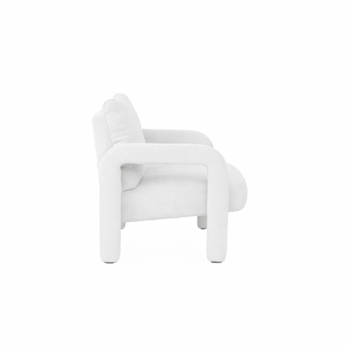 كرسي مفرد قماش ابيض