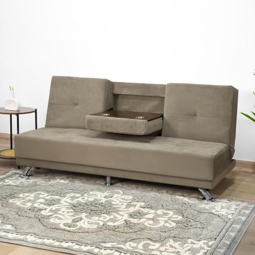 كنبة قابلة للتعديل الي سرير بطاولة مدمجة