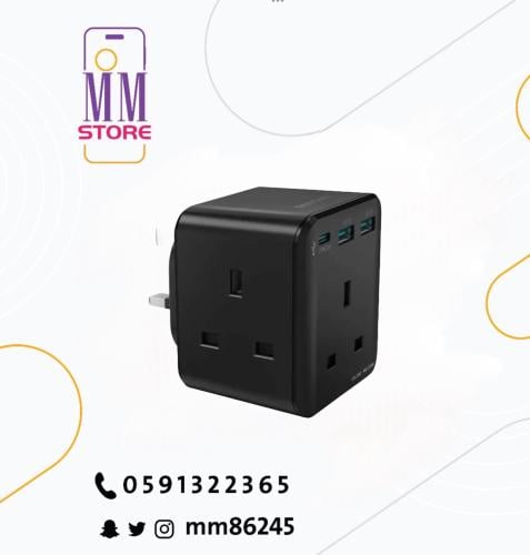 راف بور فيش جداري متعدد المنافز 2 يو اس بي + بي دي...