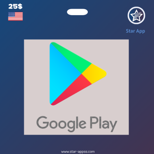بطاقة قوقل بلاي - فئة 25$
