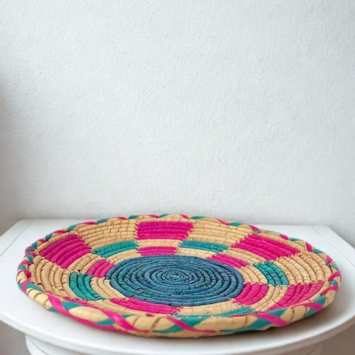 صحن خوص ملونة