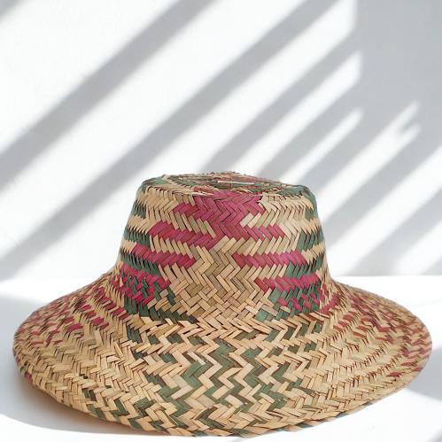 طاقية خوص (ملونة)