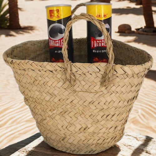 زنبيل حبل خوص وسط