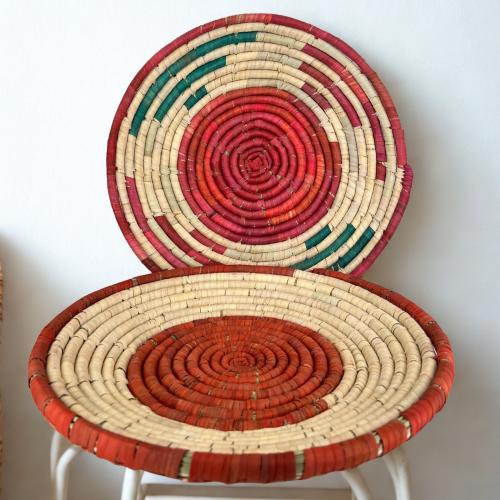 صحن خوص ابيض (كبير)