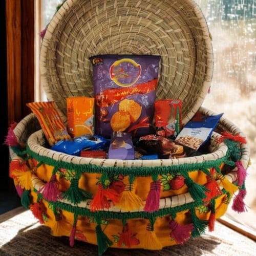 صحن خوص طقم ثلاثة