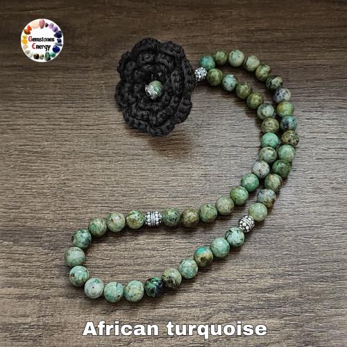 سبحة 45 حجرا مقاس 8مم. من أحجار طبيعية اختبر التوا...