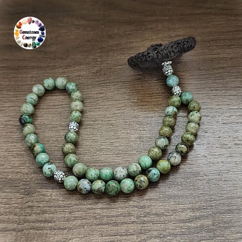 سبحة 45 حجرا مقاس 8مم. من أحجار طبيعية اختبر التوا...