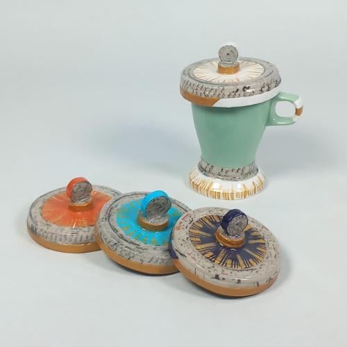 غطاء كوب زجاجي