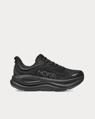 HOKA - Bondi 9 Black / Black Running Shoes