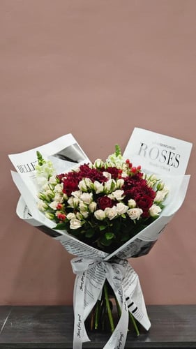 باقة بيبي روز بتغليف فرنسي