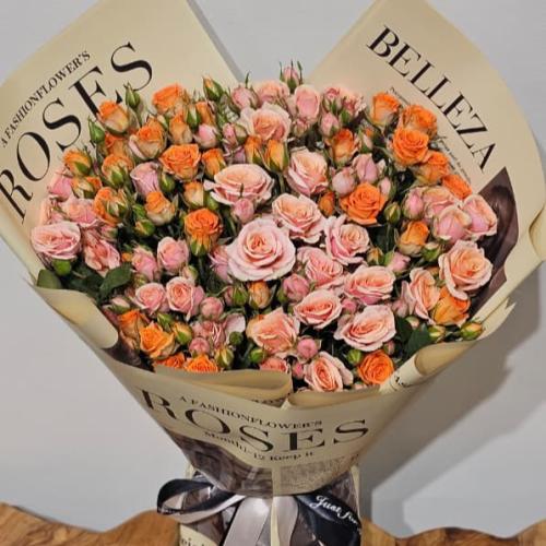 بوكية ورد خوخي ناعم