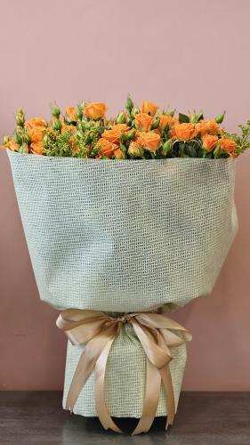 باقة البيبي جوري الاورنج بتغليف انيق