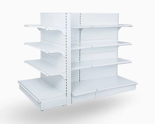 رفوف سوبرماركت جندول ابيض