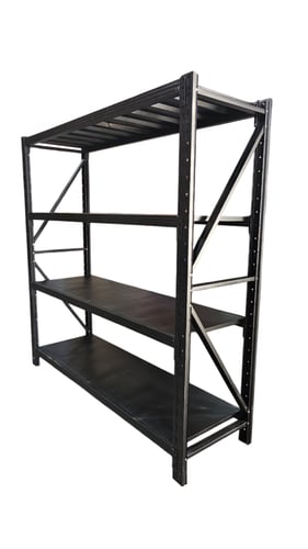 رفوف تخزين مستودعات اسود حمولة 300.كجم