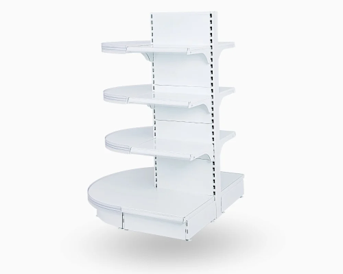 رفوف سوبرماركت نهاية مسار ابيض