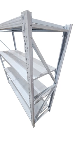 رفوف تخزين مستودعات ابيض حمولة 300.كجم