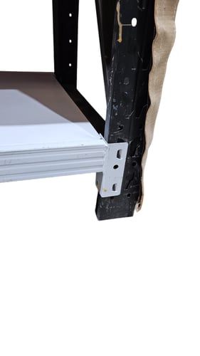 رفوف تخزين مستودعات ابيض - اسود حمولة 300.كجم