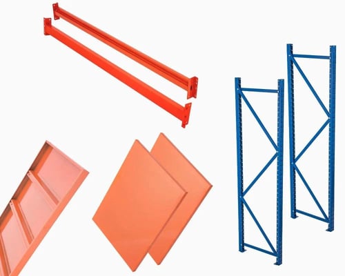 رفوف تخزين مستودعات ازرق حمولة 750.كجم