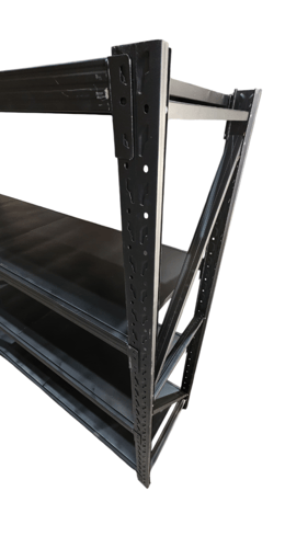 رفوف تخزين مستودعات اسود حمولة 200.كجم