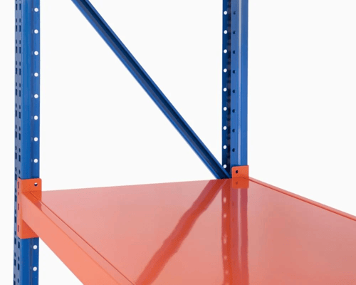 رفوف تخزين مستودعات ازرق حمولة 750.كجم