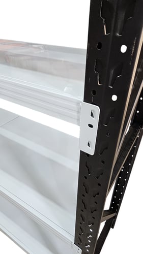 رفوف تخزين مستودعات ابيض - اسود حمولة 300.كجم