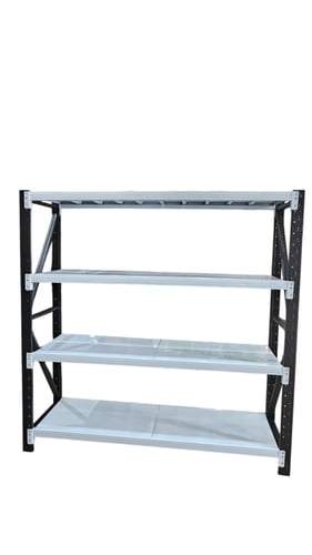 رفوف تخزين مستودعات ابيض - اسود حمولة 300.كجم