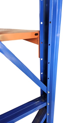 رفوف تخزين مستودعات ابيض - اسود حمولة 300.كجم